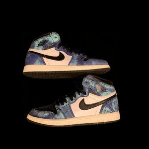 Boys Size 2y - Jordan 1 Retro High OG Tie-Dye 2020 multi color